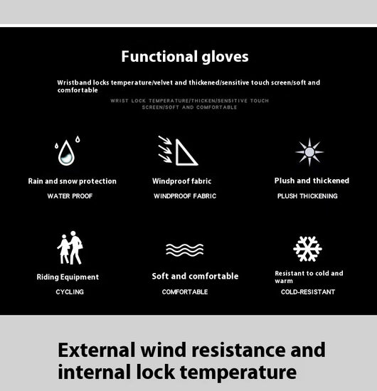 Guantes Térmicos Impermeables Antideslizantes para Esquí Mujer con Pantalla Táctil - Image 30