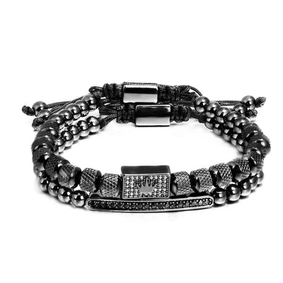 Pulsera Cuadrada Artesanal para Hombre - Diseño Versátil y Personalidad - Image 8