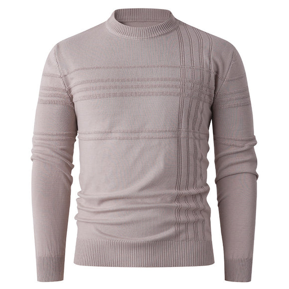 Suéter Tejido Cuello Redondo Clásico para Hombre