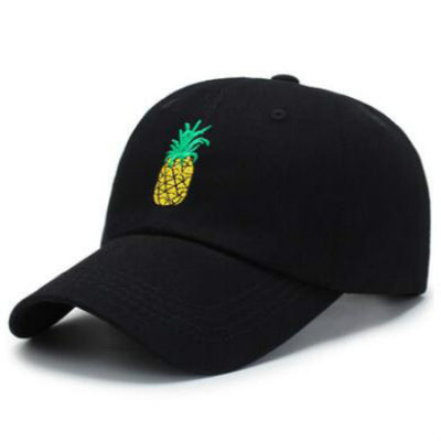 Gorra de Béisbol de Algodón con Bordado de Piña Ajustable - Image 4