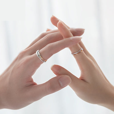 Anillo de Pareja Diseño Original Rumbo a la Felicidad - Image 2