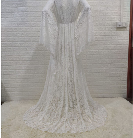 Vestido Suelto con Encaje y Abertura Lateral - Image 23