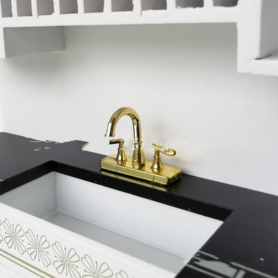 Juego de Muebles de Cocina Minimalista - 3 Piezas en Blanco y Negro - Image 4