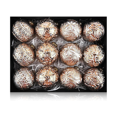 Set de 12 Esferas Navideñas Retro 8CM - Decoraciones Clásicas - Image 6