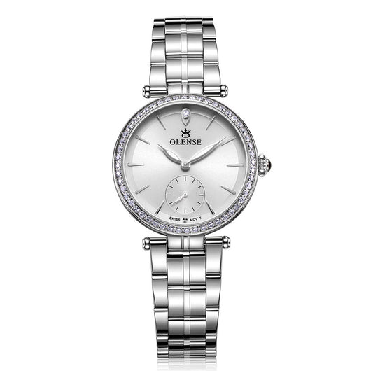 Reloj Elegante para Mujer en Acero Inoxidable con Cristal de Zafiro - Image 3