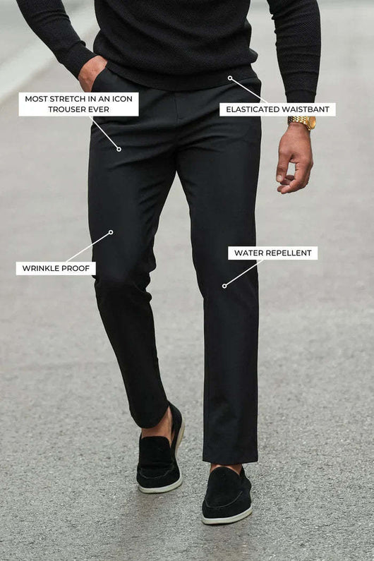 Pantalones de Vestir Casuales Lisos para Hombre - Multiusos Ejecutivos - Image 13
