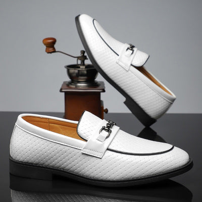 Zapatos de Cuero Ejecutivos Estilo Británico Minimalista para Hombre - Image 12