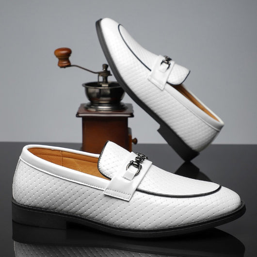 Zapatos de Cuero Ejecutivos Estilo Británico Minimalista para Hombre - Image 12
