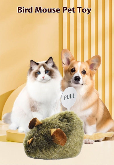 Juguete Interactivo para Gatos Ratón de Peluche con Sonido Realista - Image 9