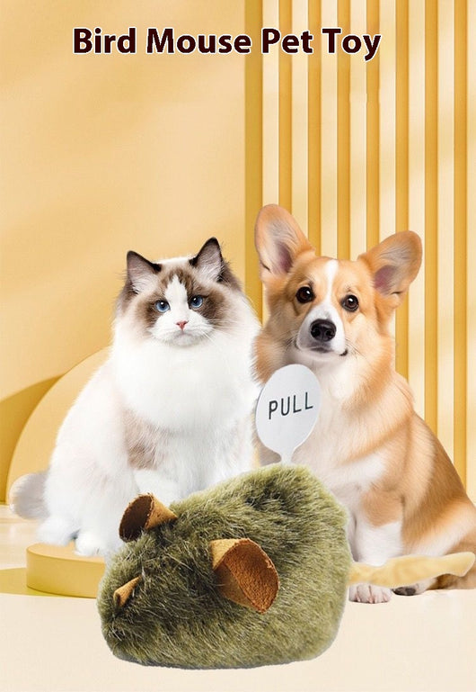 Juguete Interactivo para Gatos Ratón de Peluche con Sonido Realista - Image 9