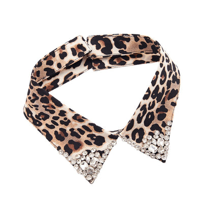 Suéter Estampado de Leopardo para Mujer - Cuello Camisero Versátil - Image 5