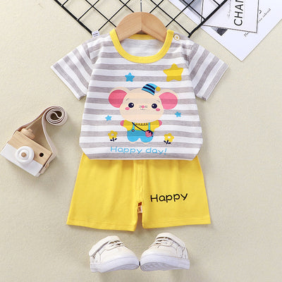 Conjunto de Verano para Niños: Camiseta y Shorts Cómodos