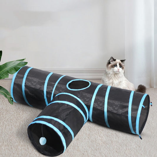Túnel Plegable para Gatos - Juguete Interactivo de Exploración
