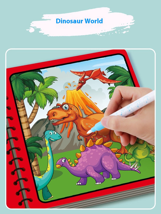 Libro Mágico de Pintura con Agua para Niños - Álbum de Colorear Reutilizable - Image 29