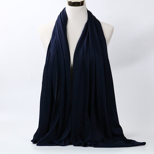 Pañuelo de Algodón Mercerizado Monócromo para Mujer - Image 12