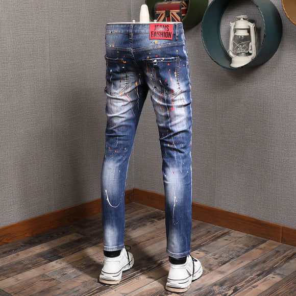 Jeans de Tela Elástica con Tecnología de Ajuste de Color