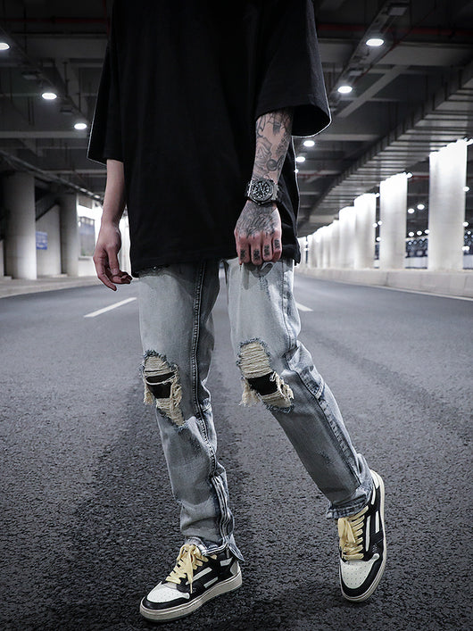 Jeans Camuflado Desgastado con Parches Estilo Urban - Image 4