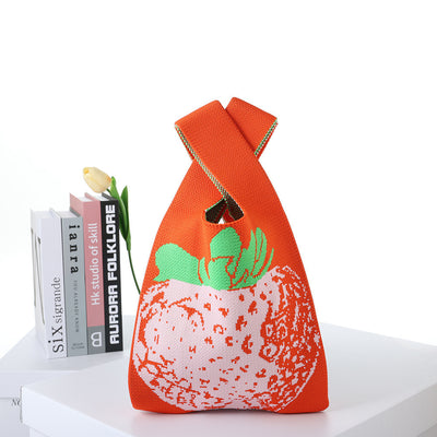 Bolsa de Compras Tejida a Cuadros con Rayas en Contraste - Image 73
