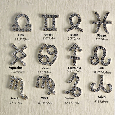 Accesorios de Uñas Astrológicos con Diamantes Incrustados - Image 8
