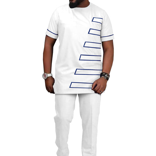 Traje Casual Hombre Estampado Étnico Africano Batik - Image 26