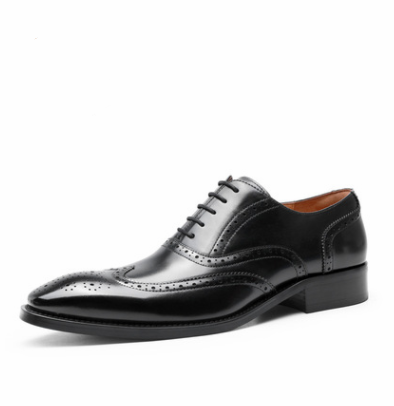 Zapatos Formales de Cuero para Hombre Punta Afilada Estilo Coreano Británico