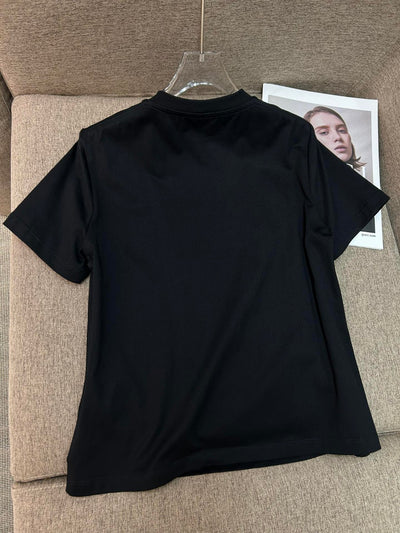Playera Cuello Redondo con Diamantes de Cristal Completo Manga Corta - Image 17