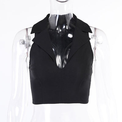 Blusa Tirante Escote Profundo sin Mangas para Mujer - Image 4