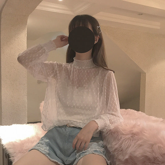 Blusa de Encaje con Volantes y Mangas Largas - Image 16