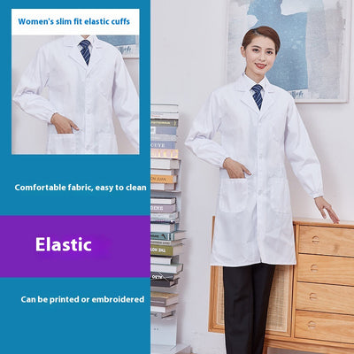 Bata Blanca de Laboratorio Manga Larga Unisex - Image 12