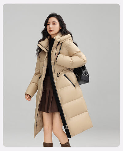 Abrigo Térmico Largo con Cintura Ajustable para Mujer - Chaqueta de Invierno Cálida - Image 14