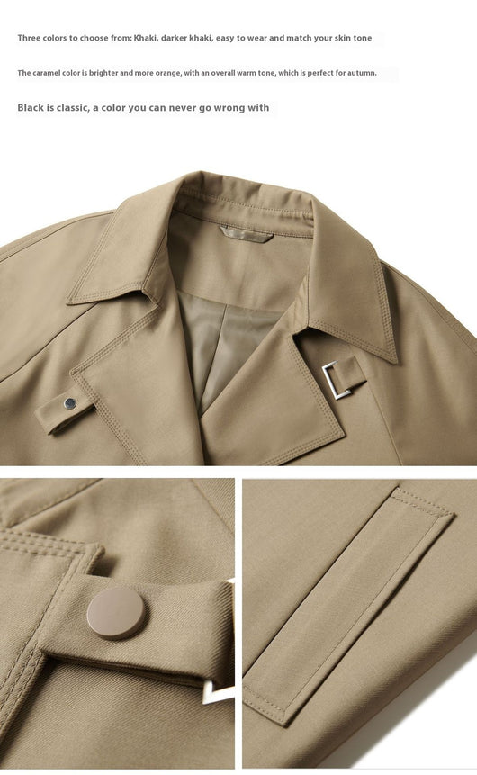 Abrigo Gabardina Asimétrica Suelta Casual Midi para Mujer - Image 11