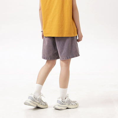 Shorts de Algodón Sueltos con Efecto Desgastado para Hombre - Image 3