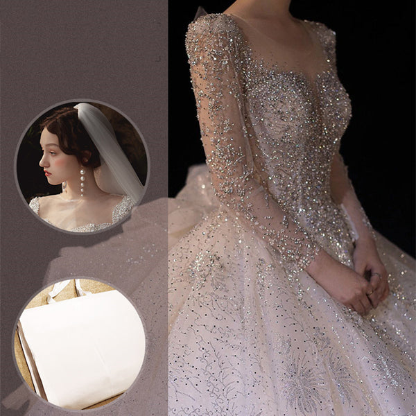Vestido Largo Elegante con Mangas Largas para Mujer - Image 3