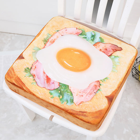 Cojín Decorativo Suave en Forma de Tostada