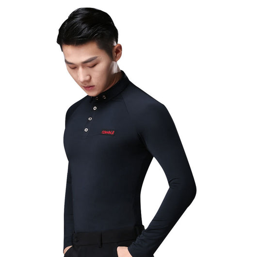Camisa de Baile Latino para Hombre con Cuello Clásico - Image 9