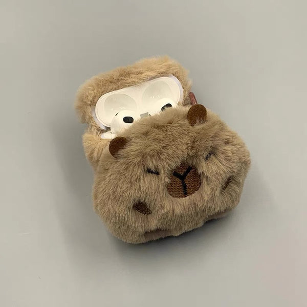 Fundas 3D Adorables para Audífonos Capibara Peluche
