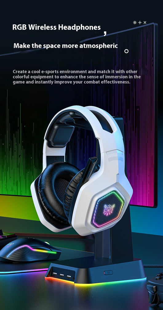 Auriculares Gaming Inalámbricos Bluetooth con RGB Luminoso - Image 19
