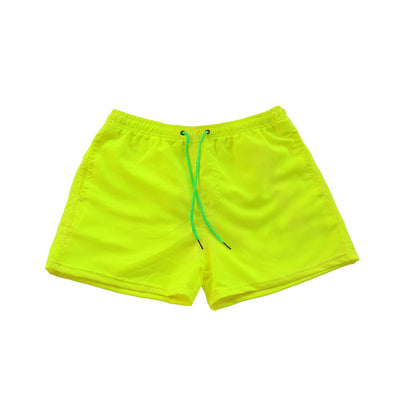 Pantalones Cortos de Playa para Hombre Secado Rápido Color Sólido - Image 4