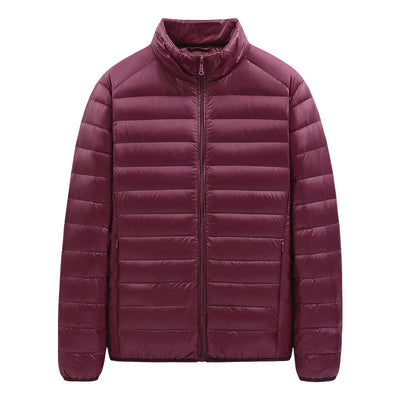 Chaqueta de Plumas Ligera para Hombre con Cuello Alto - Image 10