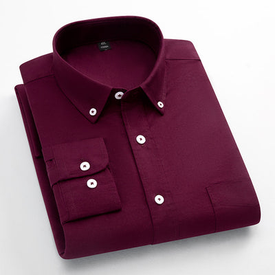 Camisa Oxford de Algodón Puro Transpirable para Hombre - Image 18