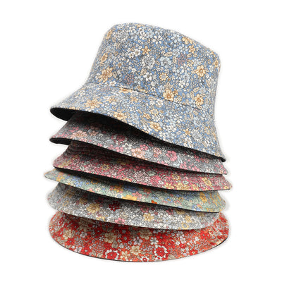 Sombrero Cubo Pescador Estampado Doble Cara con Diseño Crisantemo - Image 14