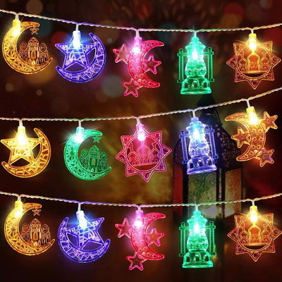 Cadena de Luces LED Luna Decorativa para Festividades - Image 12