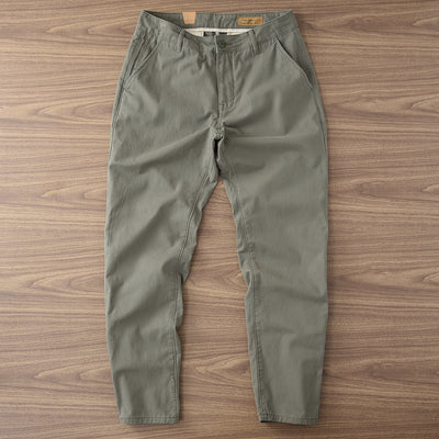 Pantalones Casuales de Algodón Twill para Hombre - Corte Recto y Cómodo - Image 6