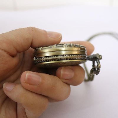 Reloj de Bolsillo para Mujer Estilo Árbol de la Suerte Calado Retro - Image 6