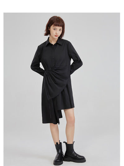 Vestido Camisa Asimétrico con Diseño Exclusivo - Image 5