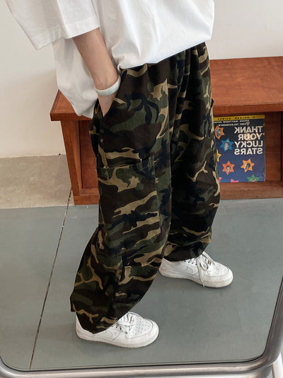 Pantalones de Trabajo Camuflaje Mujer Corte Recto Holgado - Image 21