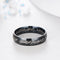 Titanium Steel Lord Of The Rings Couple Ring Negro Tamaño 6