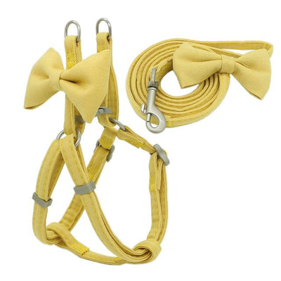 Arnés para Perro Ajustable con Correa y Collar - Diseño Suave y Adorable