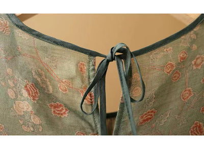 Camisa Vintage de Lino y Algodón con Estampado Floral para Verano - Image 10