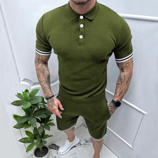 Camiseta Casual con Solapa y Botones para Hombre - Image 31